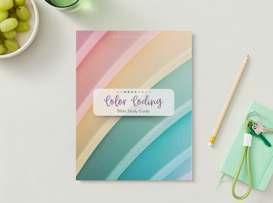 Color Coding Bible Study Guide in English Cover Page.