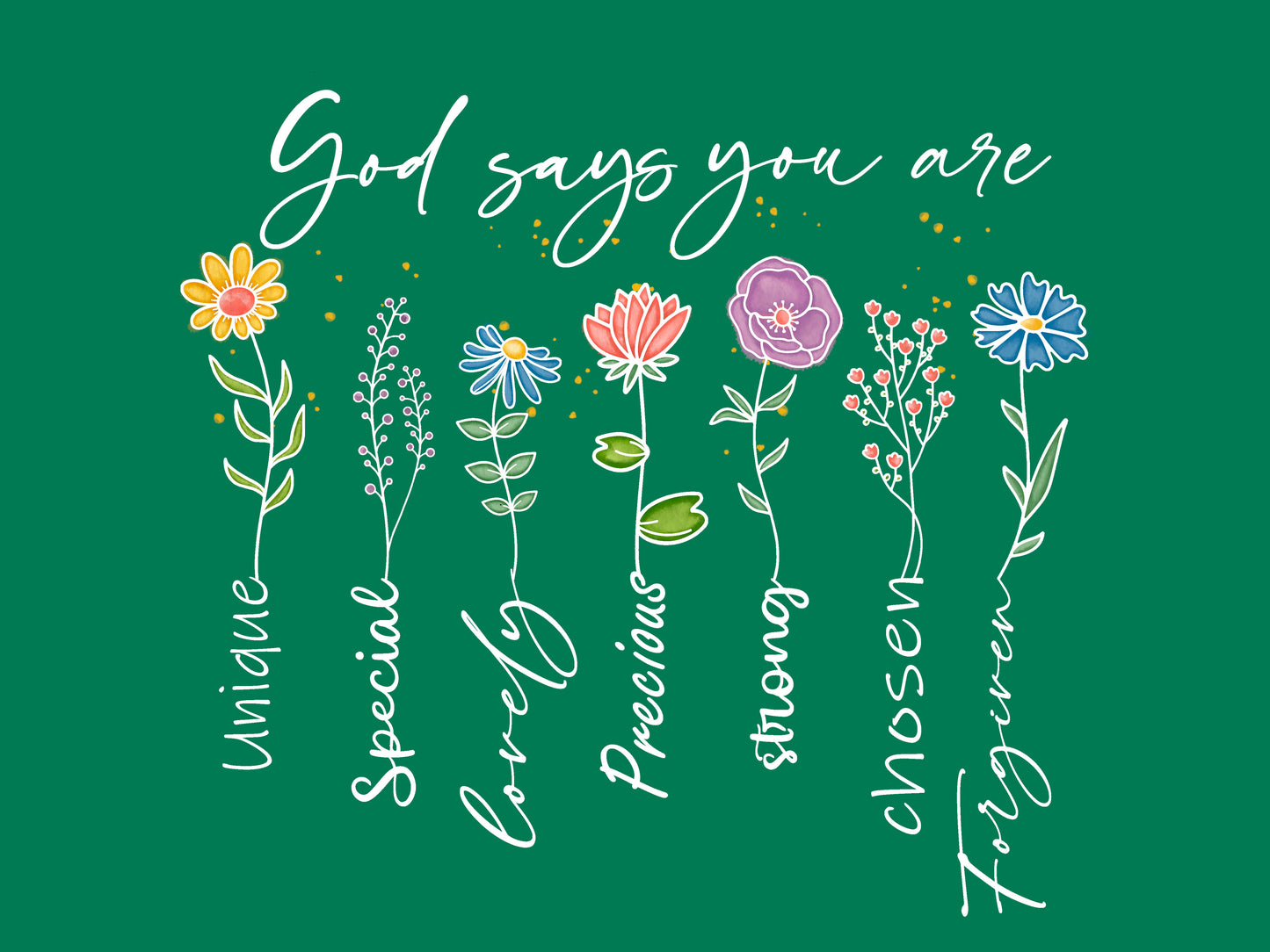 “God Says You Are” V-Neck T-Shirt | Relaxed Fit