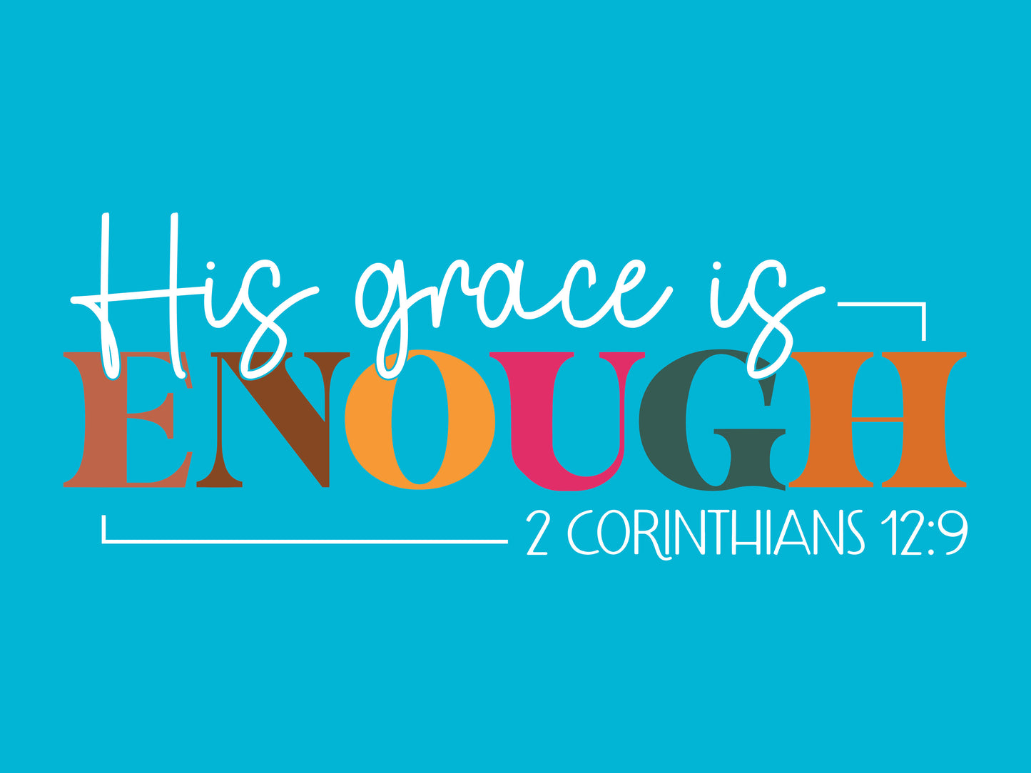 “His Grace Is Enough” V-Neck – Christian Women’s Tee