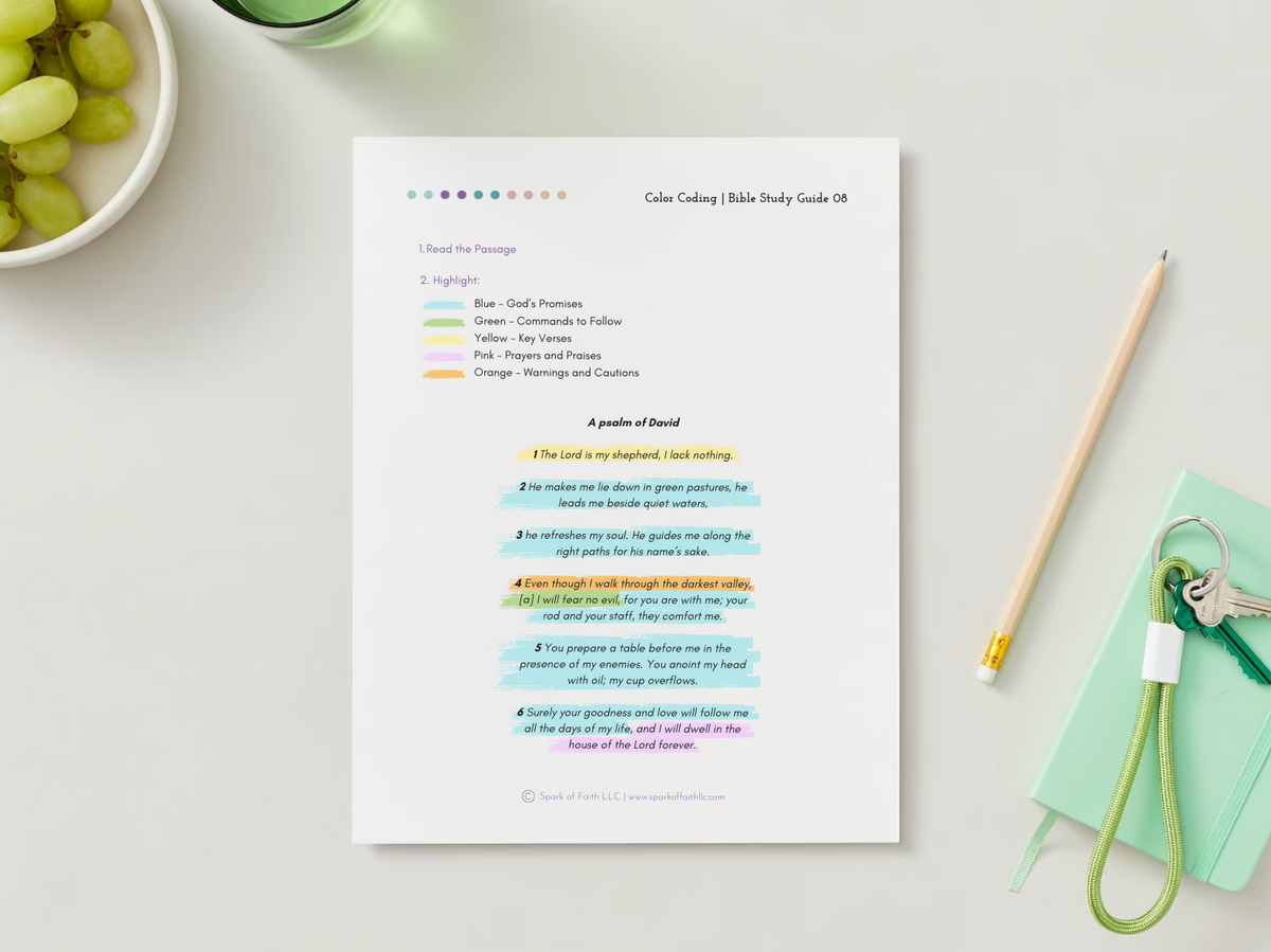 Perigen Color Coding Guide Color Coding Guide | eBook – Spark of Faith LLC